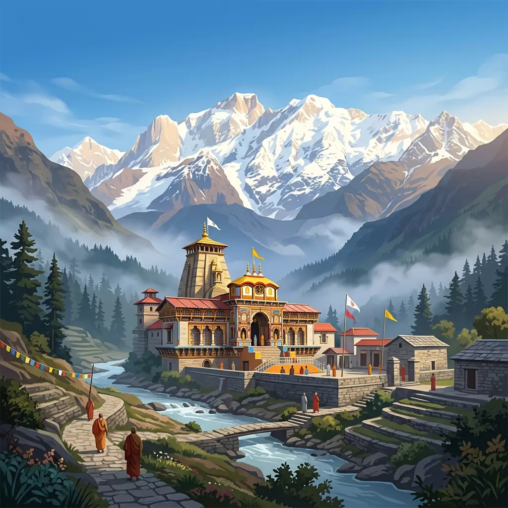 Char Dham Yatra in the Himalayas
