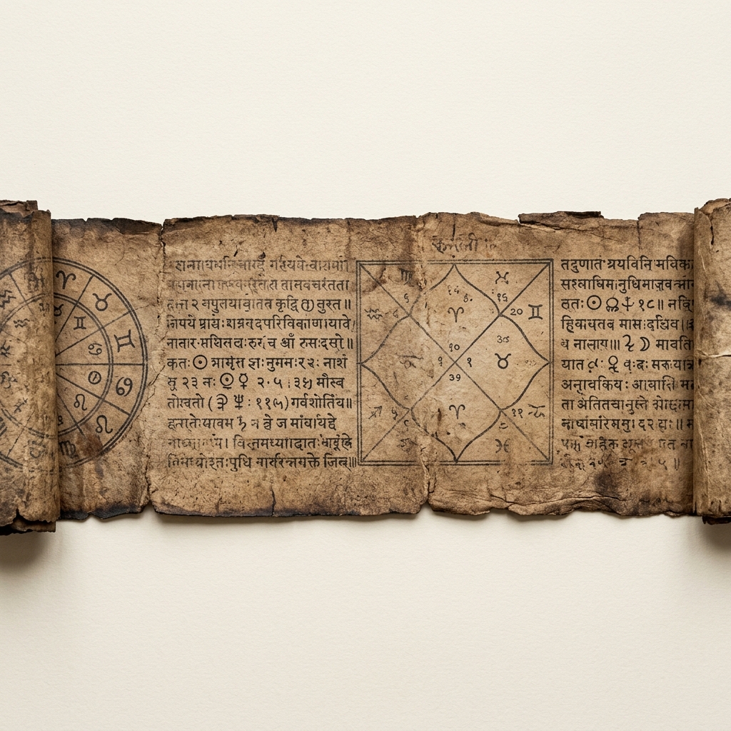 Zodiac Astrology Scroll Map